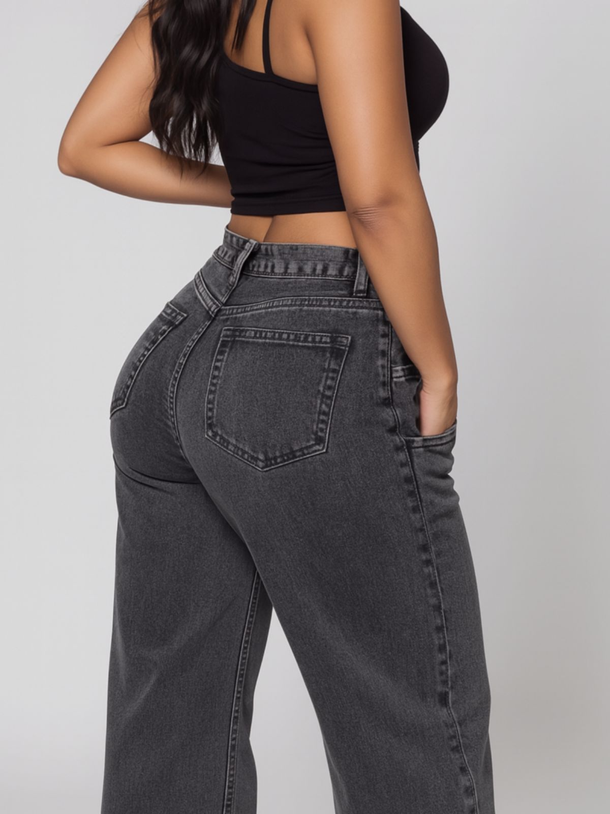 Denim-look Sweatpants
