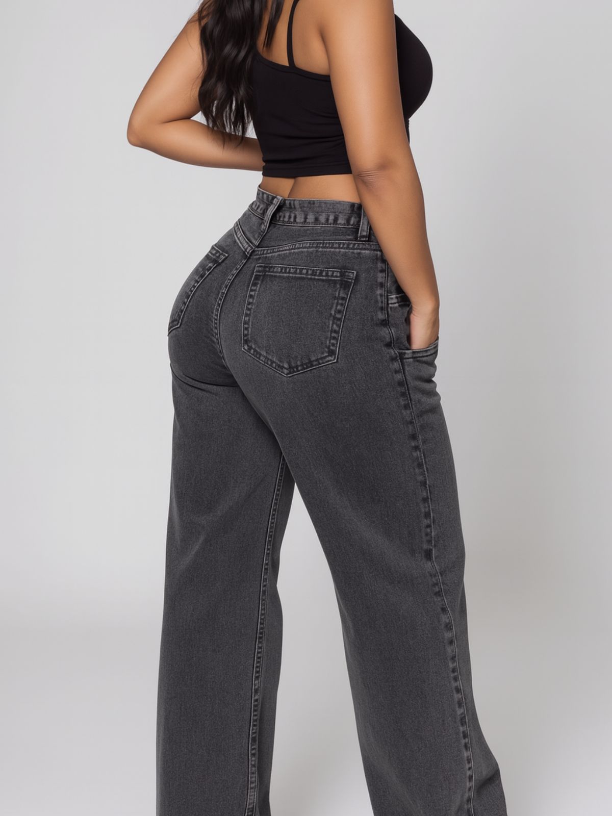 Denim-look Sweatpants