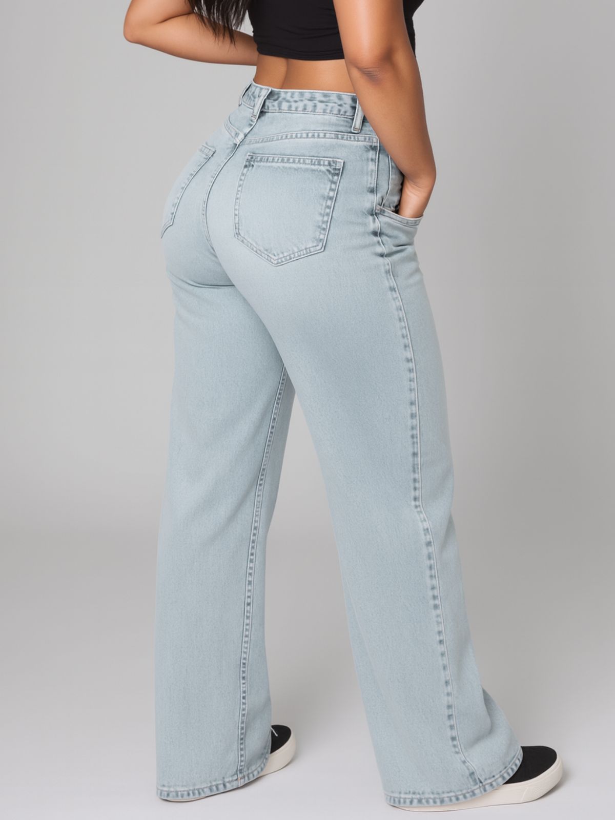 Denim-look Sweatpants