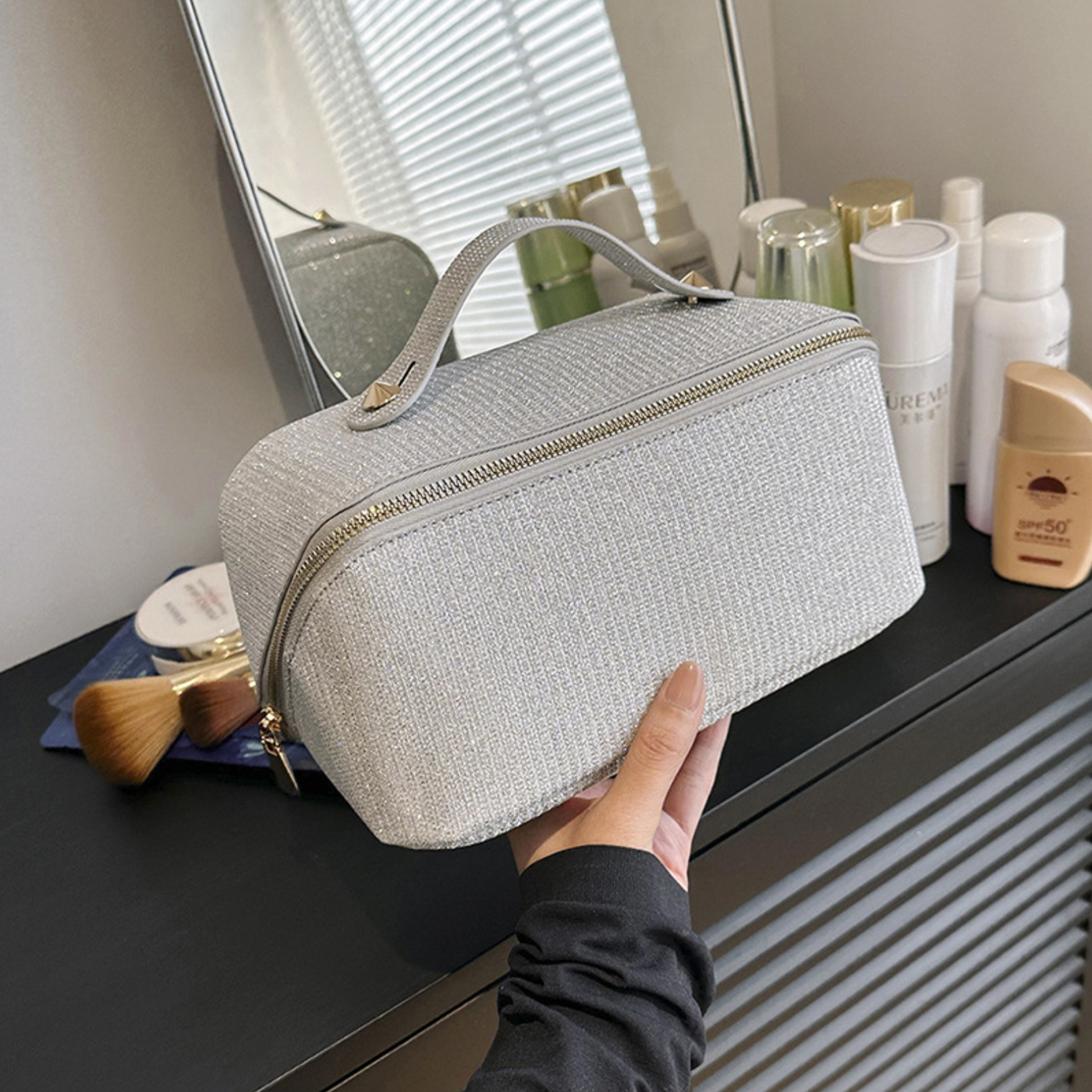 The Sparkly Cosmetic Bag