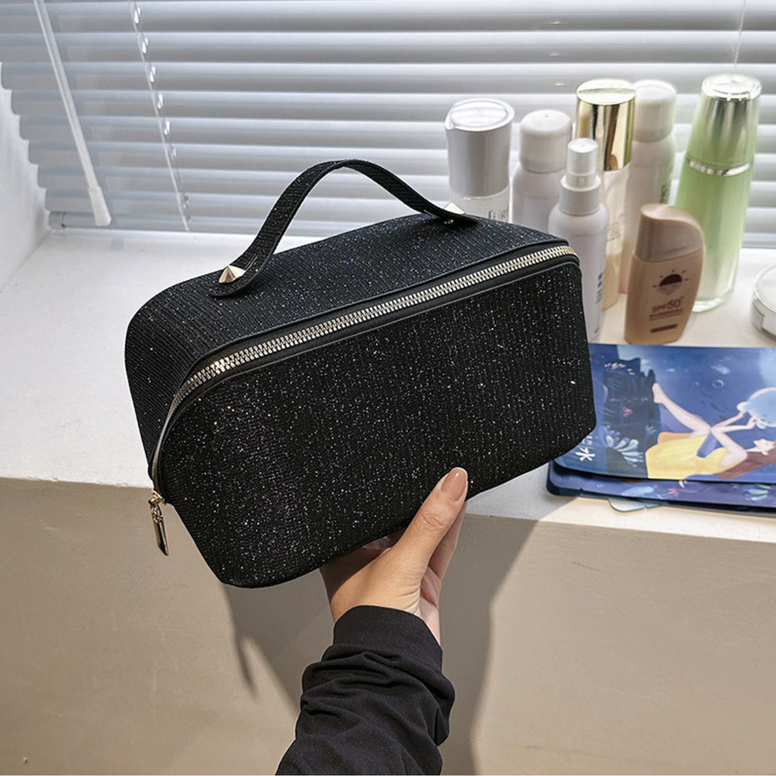 The Sparkly Cosmetic Bag